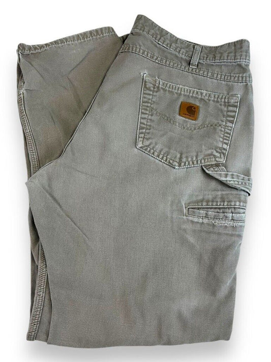 Vintage Carhartt Loose Original Fit Canvas Work Wear Carpenter Pants Size 36W