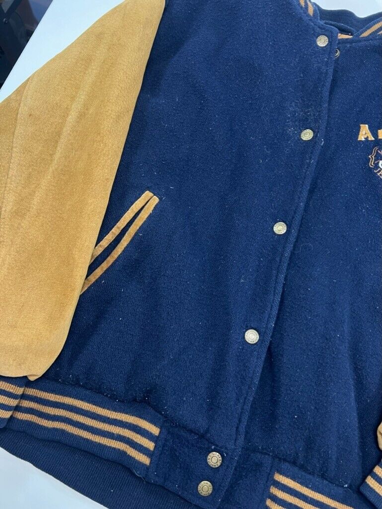 Vintage Arizona Jean Company Embroidered Bomber Varsity Jacket Size Large