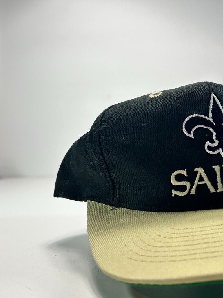 Vintage New Orleans Saints NFL Embroidered Logo Snapback Hat OSFA