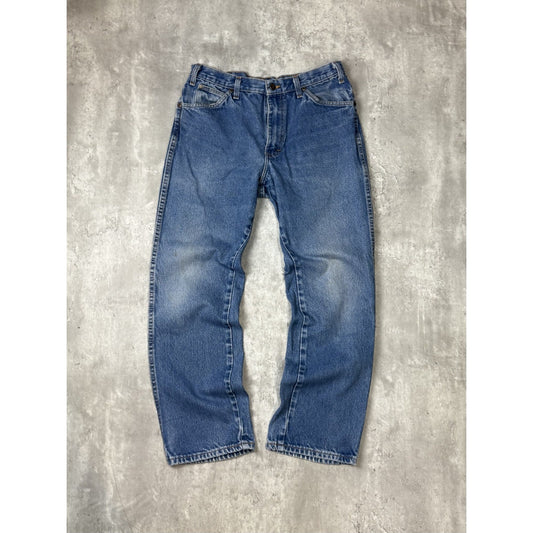 Vintage Dickies Medium Wash Denim Workwear Pants Size 32 Blue