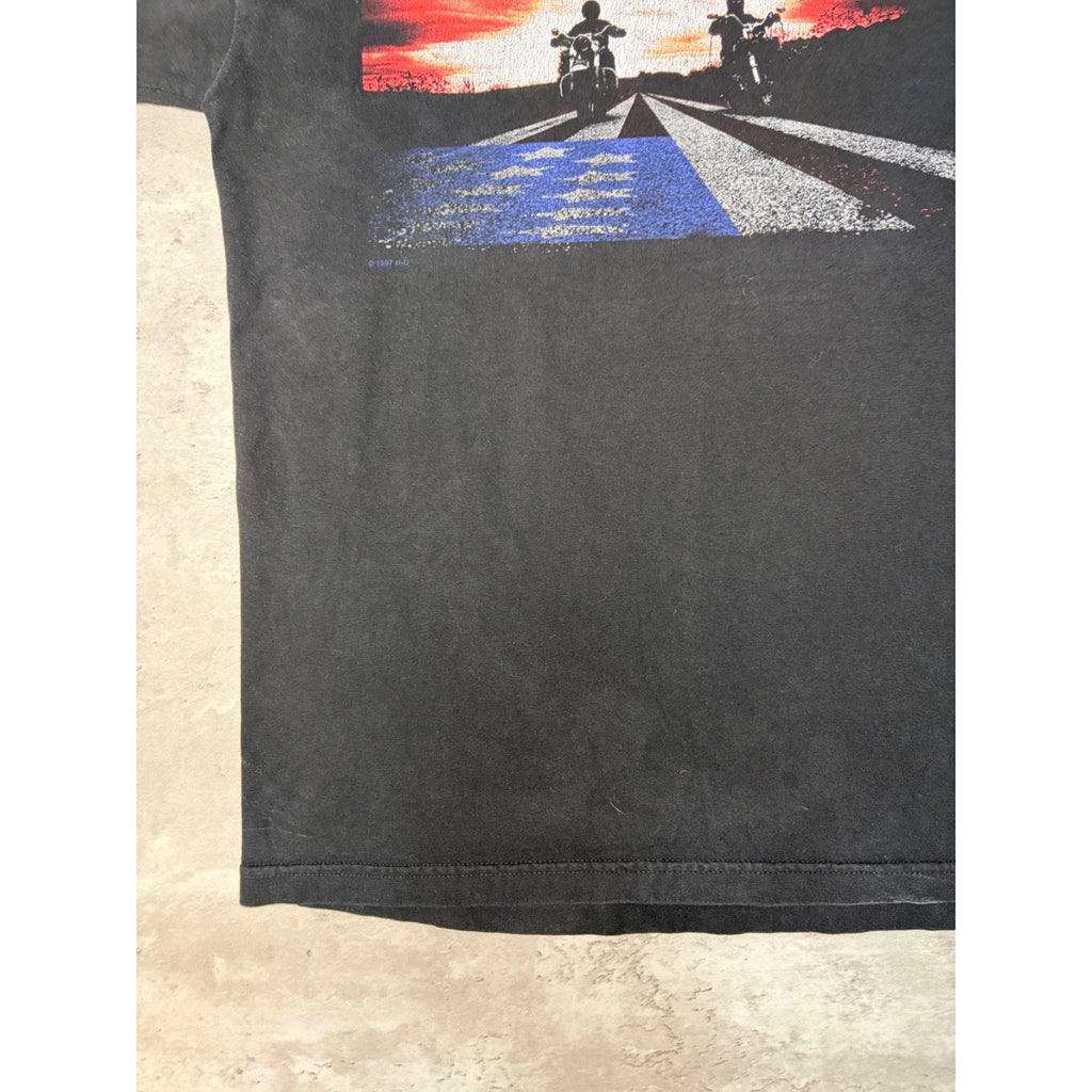 Vintage Harley Davidson Great American Freedom Machine T-Shirt Size Large