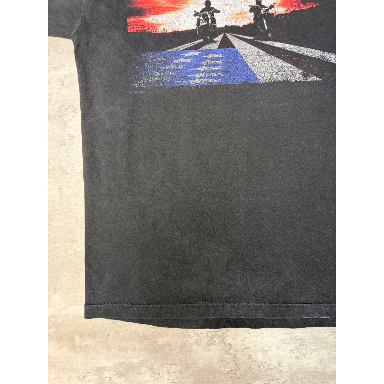 Vintage Harley Davidson Great American Freedom Machine T-Shirt Size Large