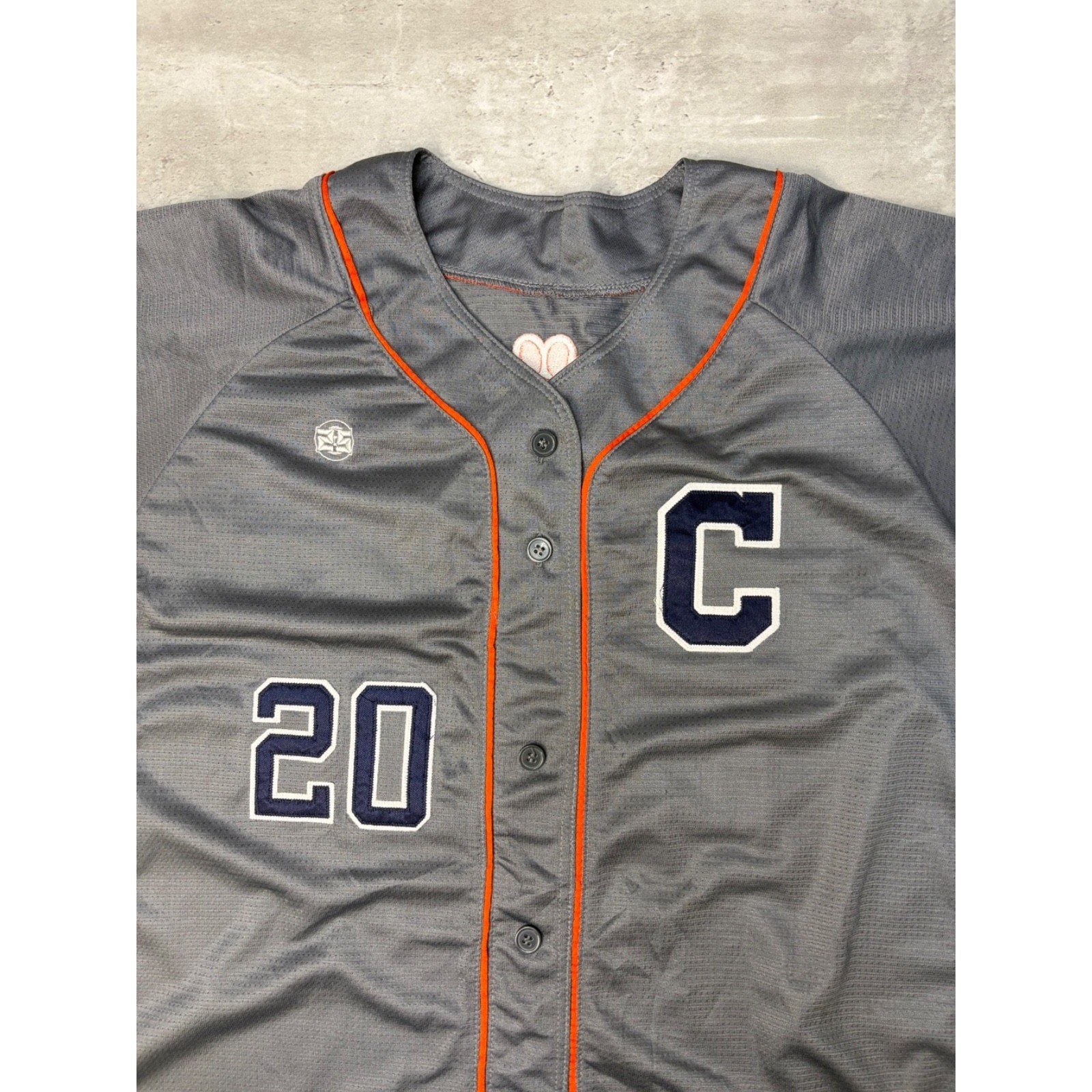 Womens Clemson Tigers Flores #20 NCAA Collegiate Baseball Jersey Size XL