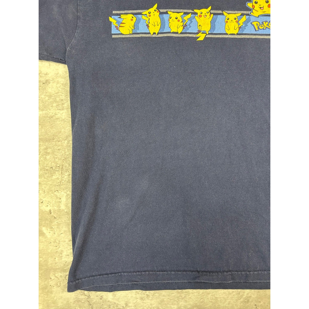 Vintage 1999 Pokemon Pikachu Graphic Tv Show Promo T-Shirt Size Large