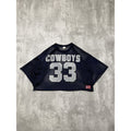Vintage 80s/90s Tony Dorsett #33 Dallas Cowboys NFL Mesh Cropped Jersey Sz Large