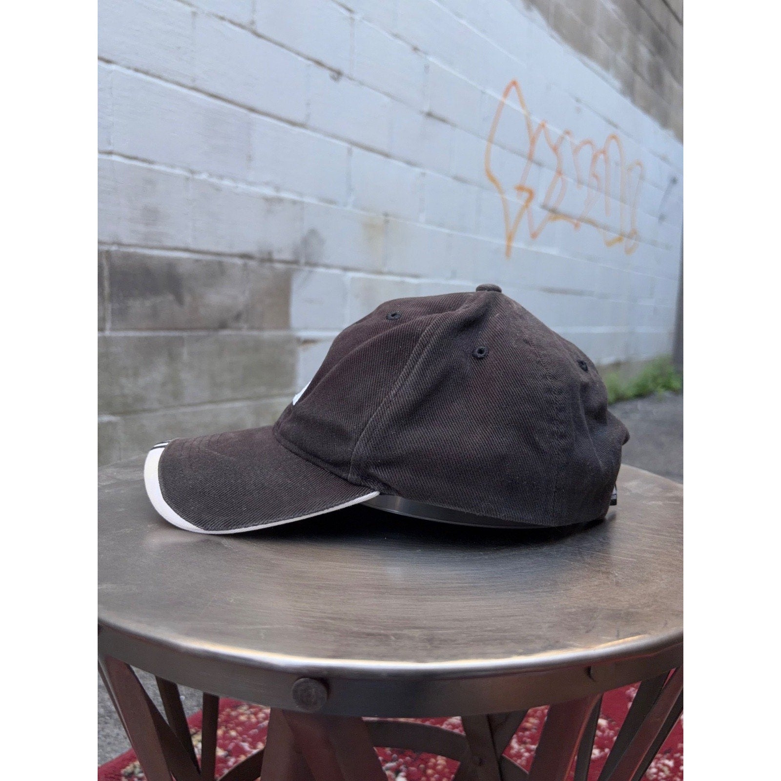 Vintage Adidas Embroidered Logo Strapback Hat OSFA