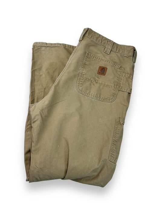 Vintage Carhartt Loose Original Fit Canvas Workwear Carpenter Pants Size 38W