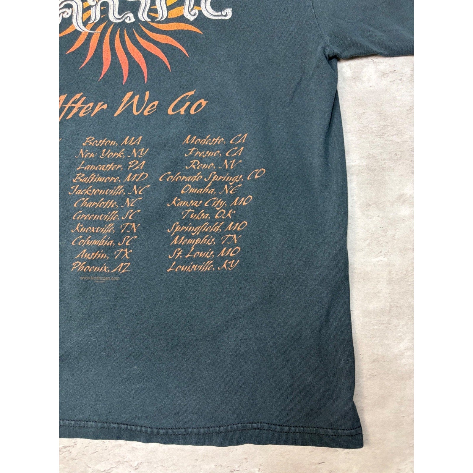 Vintage Tantric After We Go Rock Music Tour T-Shirt Size Medium