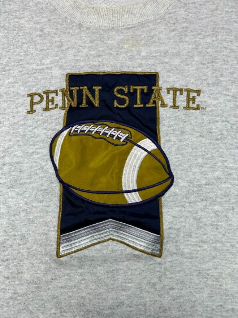 Vintage Penn State Nittany Lions NCAA Football Graphic Sweatshirt Size Large