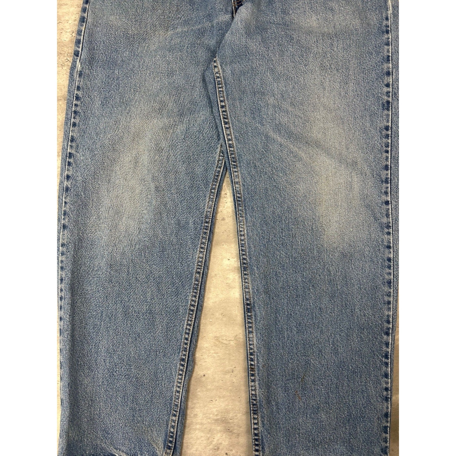 Vintage 90s Levis 550 Red Tab Relaxed Fit Medium Wash Denim Pants Pants Size 34