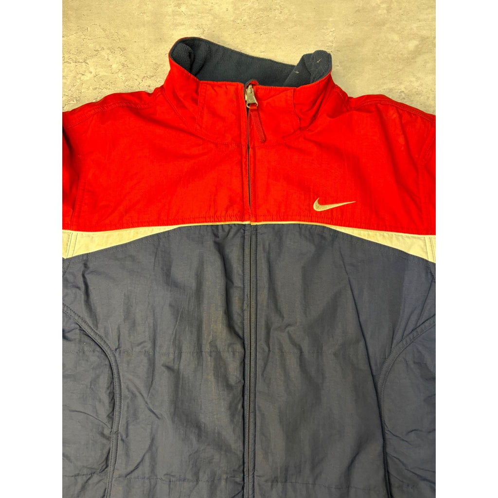 Vintage Nike Embroidered Spellout Full Zip Reversible Jacket Size XL YOUTH