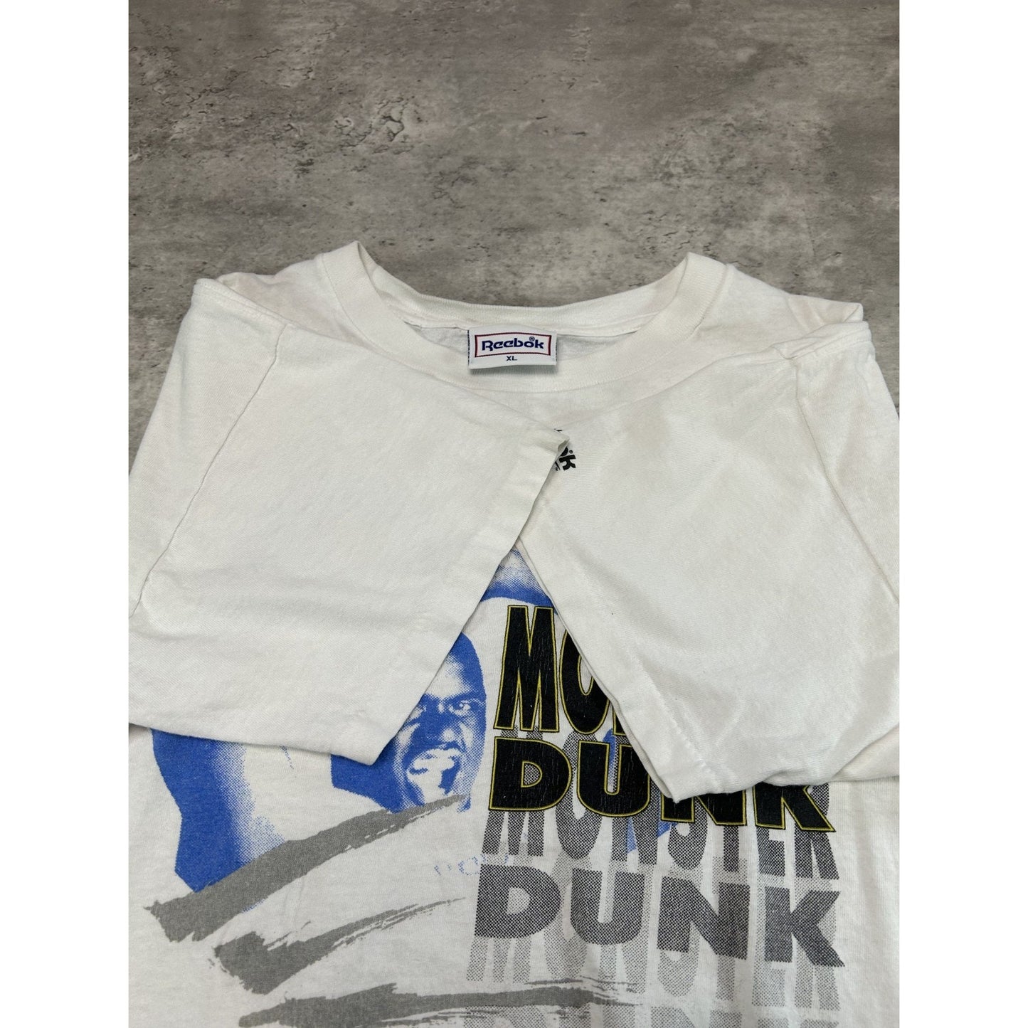 Vintage 90s Shaquille O'Neal Reebok Monster Dunk Graphic T-Shirt Size XL