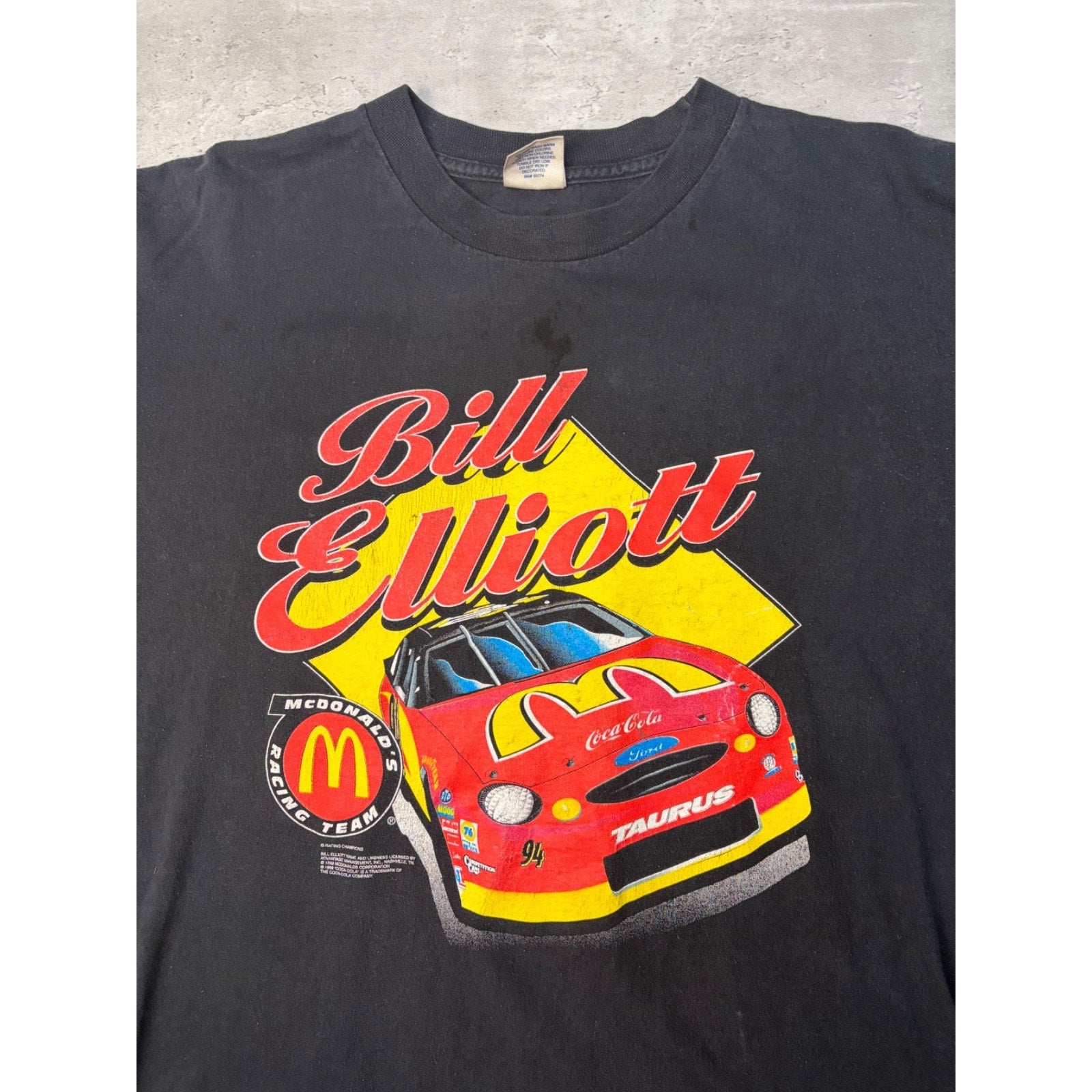 Vintage 1999 Bill Elliott #94 Nascar Racing Graphic Long Sleeve T-Shirt Sz Large