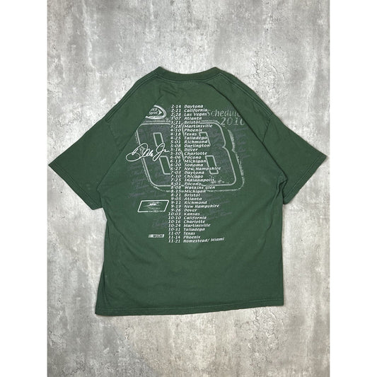Dale Earnhardt Jr #88 Nascar Portrait Graphic Sprint Cup T-Shirt Size 2XL Green