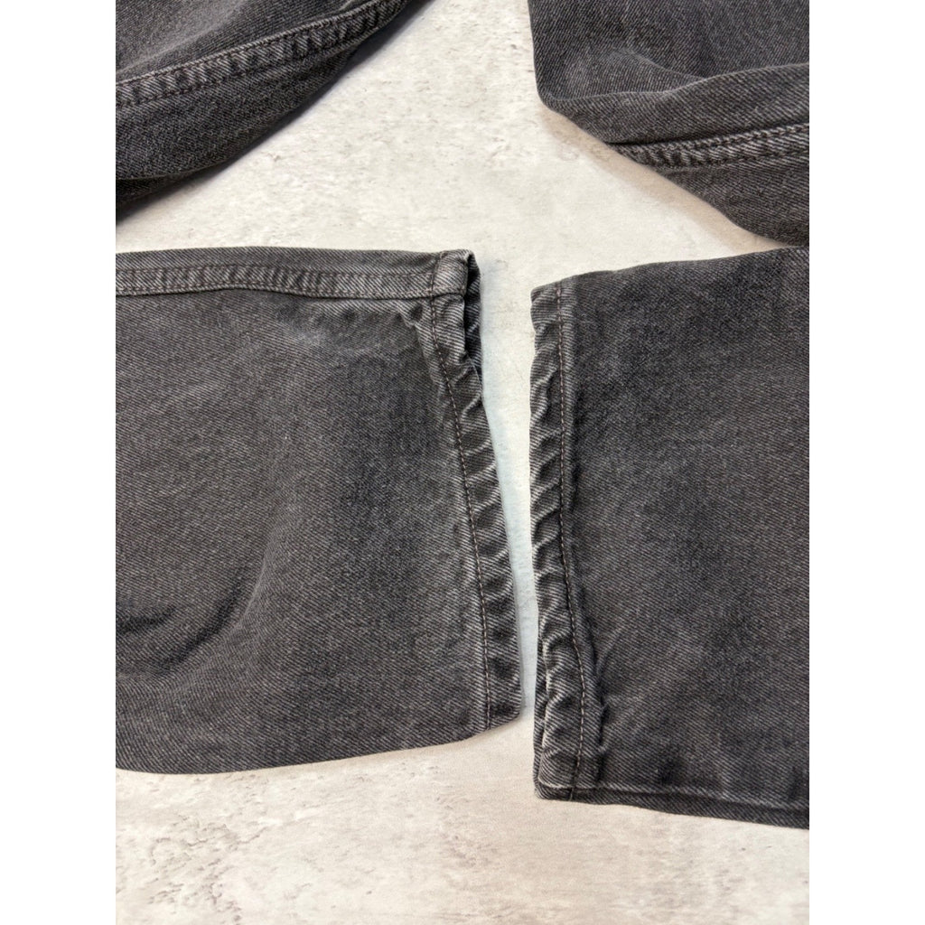 Vintage Levis 560 Red Tab Loose Fit Black Wash Denim Pants Size 39