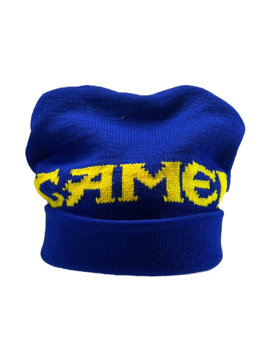 Vintage 90s Camel Cigarettes Graphic Spellout Toque Hat OSFA Blue