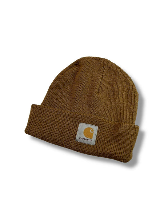 Carhartt Embroidered Patch Beanie Hat OSFA Beige