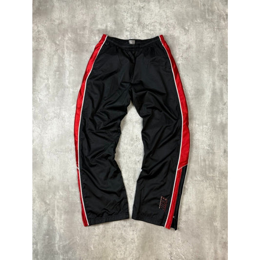 Vintage 2000s Nike Embroidered Spellout Nylon Track Pants Size YOUTH XL