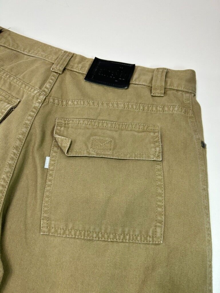 Vintage 90s Levi's Silvertab Khakis Relaxed Fit Cargo Pants Size 35