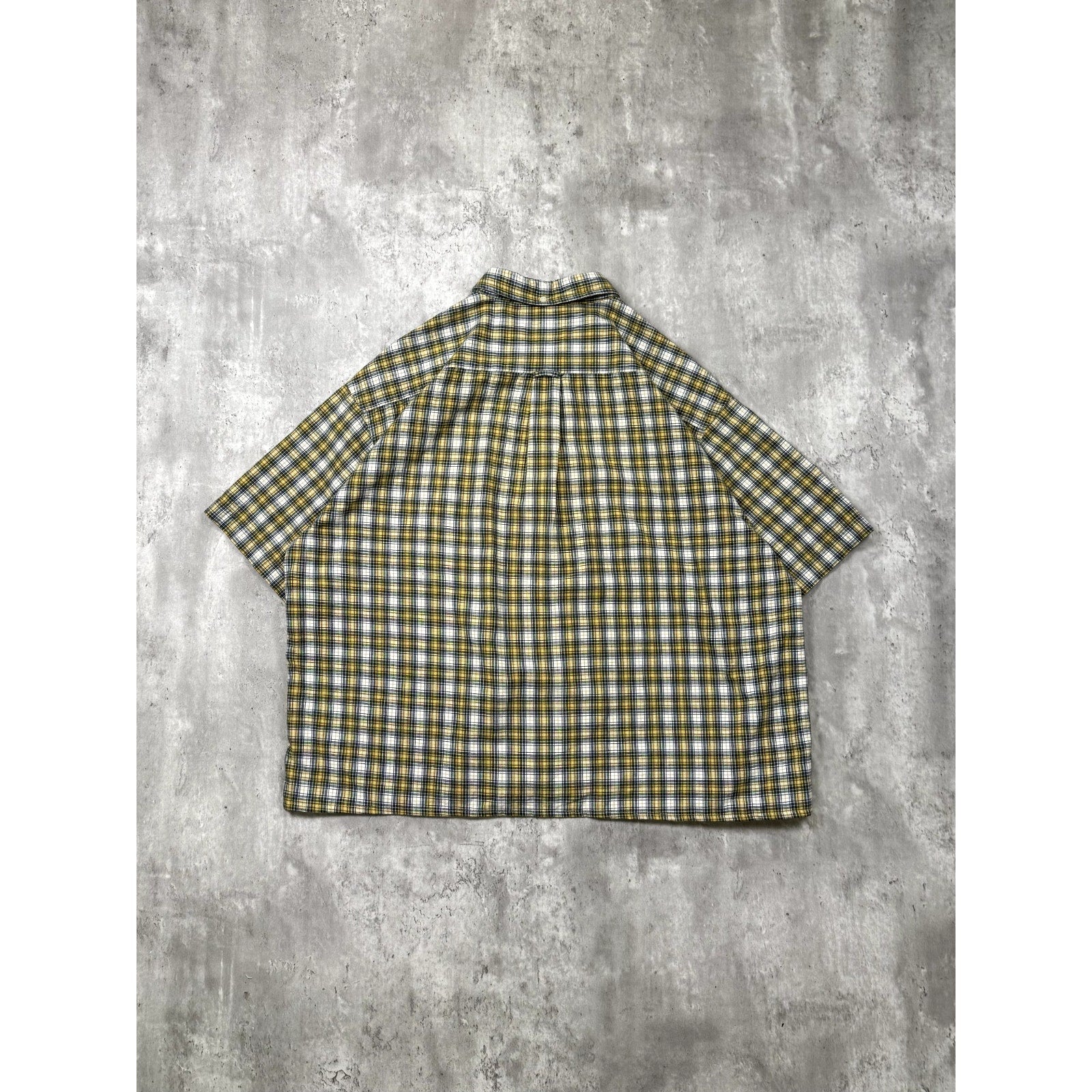Vintage Sonoma Jean Company Plaid Single Pocket Cropped Button Up Shirt Size XL