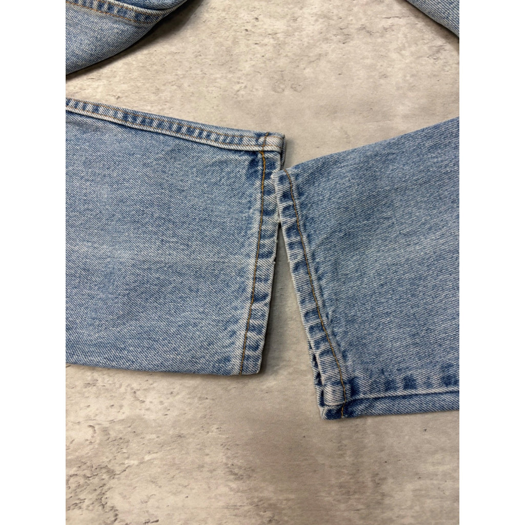 VTG 90s Levis 550 Red Tab Relaxed Tapered Leg Medium Wash Denim Pants Size 34