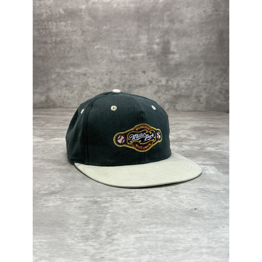 Vintage 90s Milwaukee Brewers MLB Miller Park Embroidered Snapback Hat OSFA