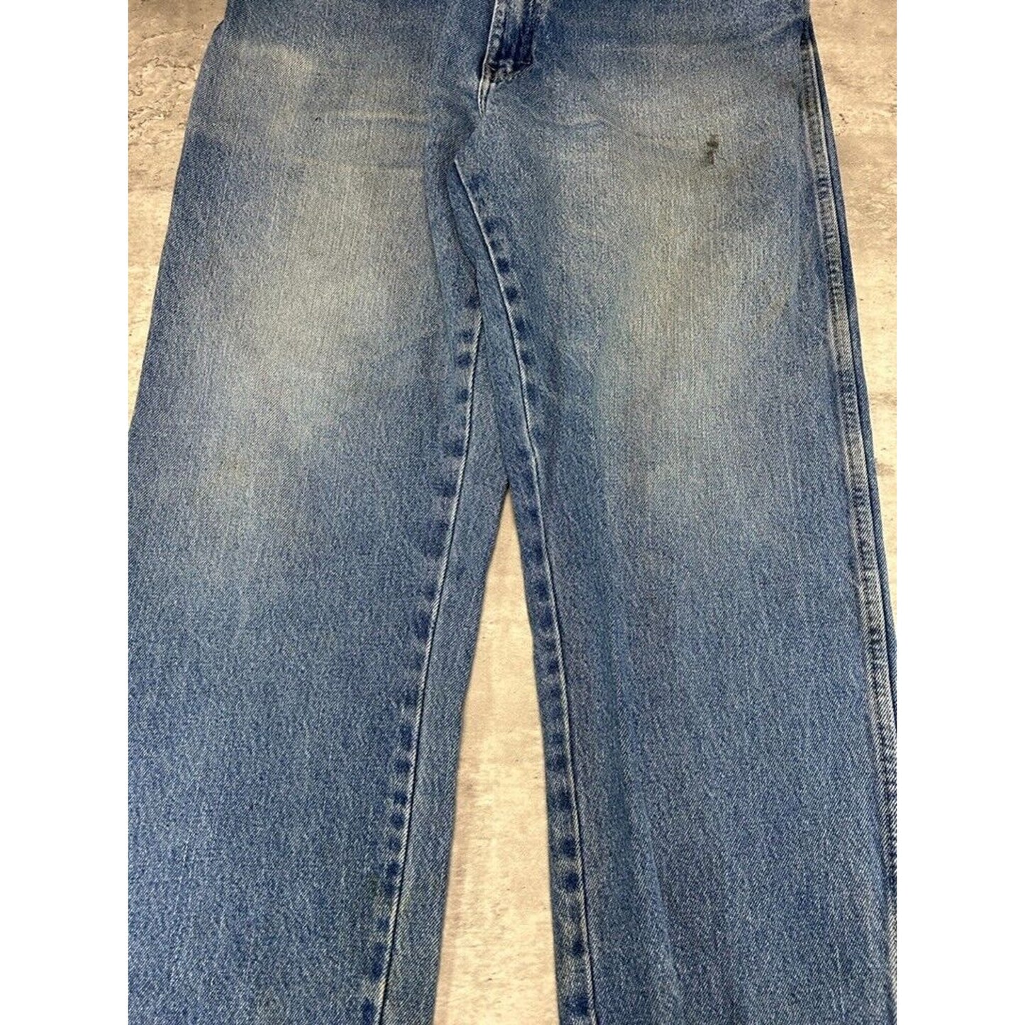 Vintage Dickies Medium Wash Denim Workwear Pants Size 38 Blue