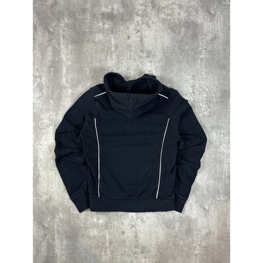 Vintage Womens Nike Embroidered Two Tone Full Zip Hooded Sweatshirt Size Small