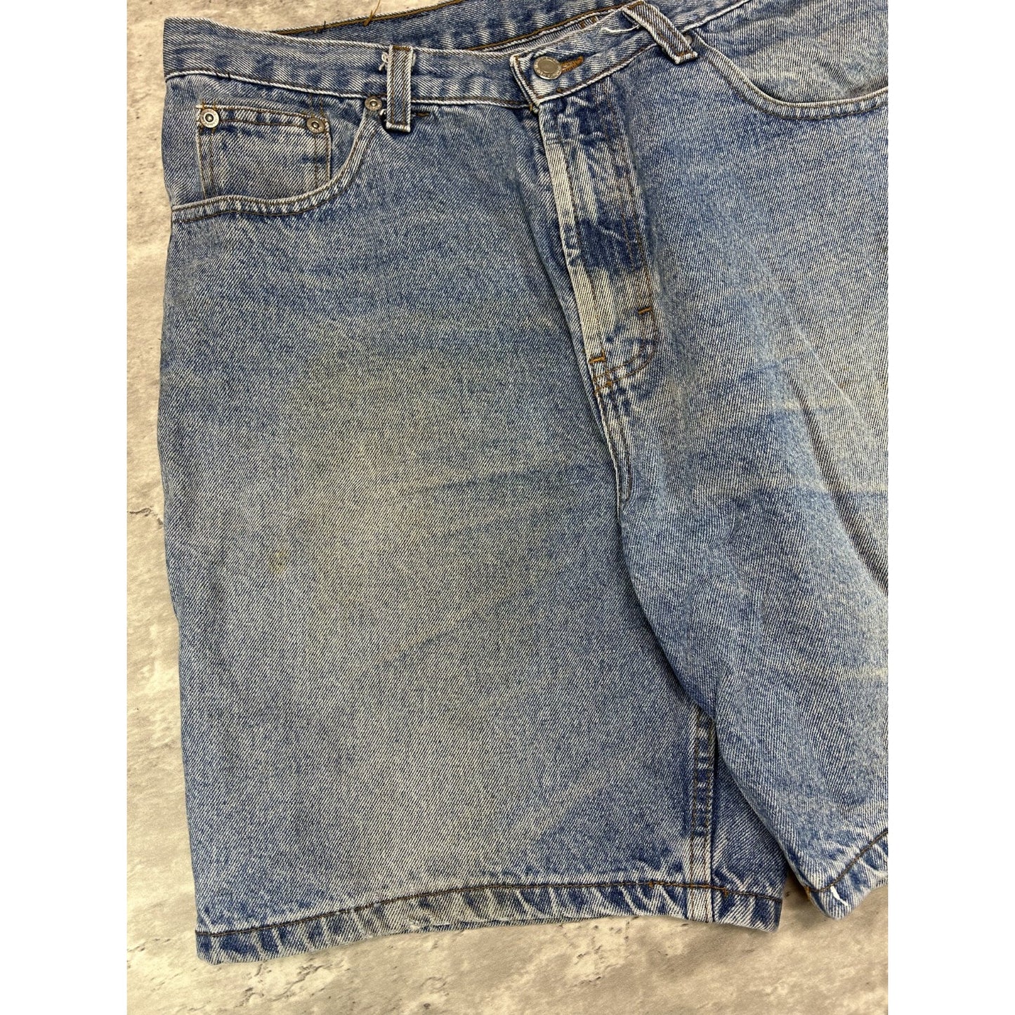 Vintage 90s Members Marks Light Wash Denim Pants Size 35 Blue