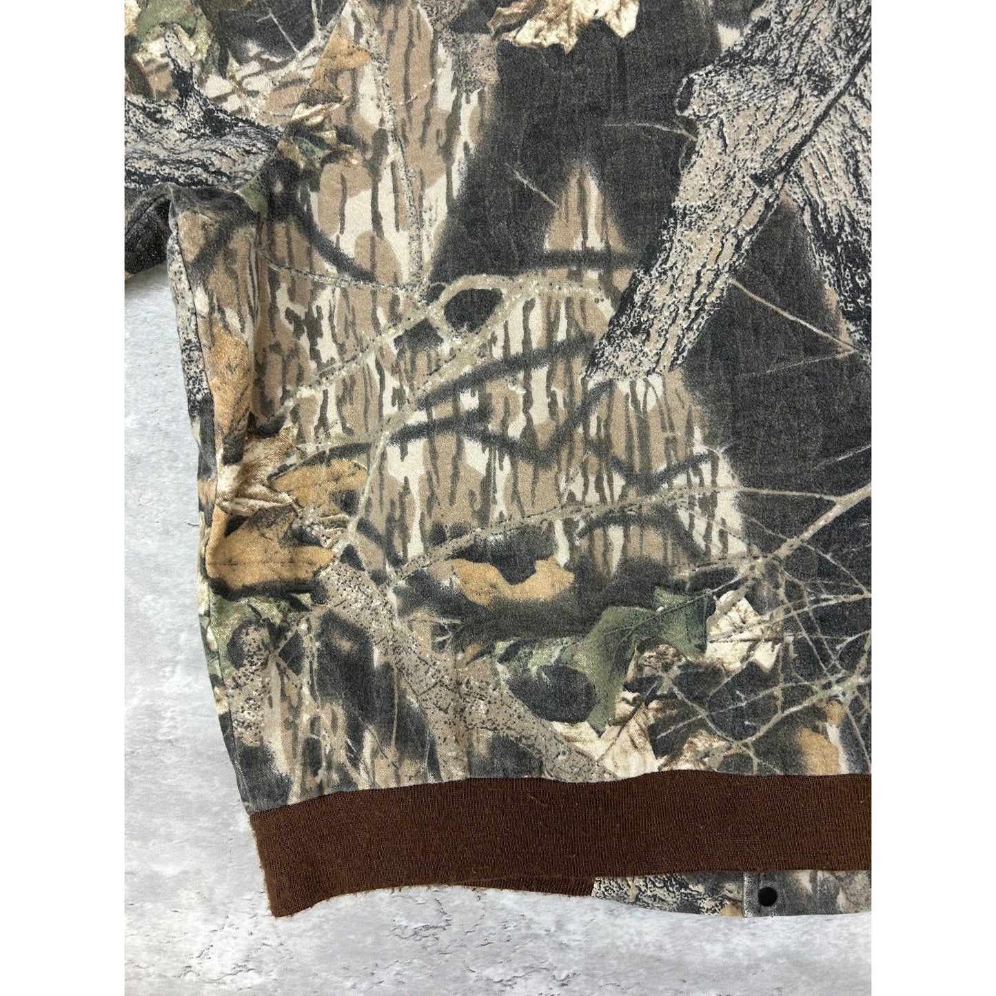 Vintage 80s/90s Mossy Oak Break Up Tree Camo HUnting Bomber Jacket Size 2XL