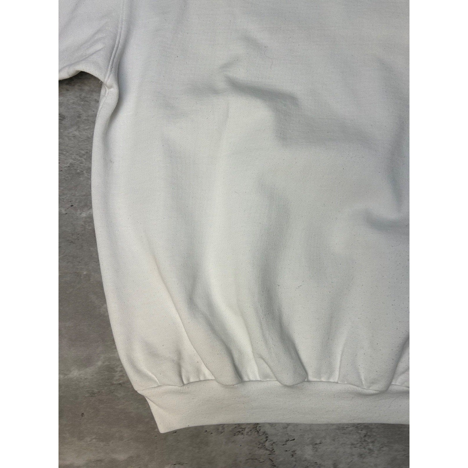Vintage 90s Quiksilver Embroidered Spellout White Sweatshirt Size Large