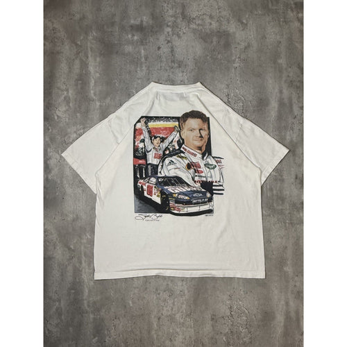 Dale Earnhardt Jr #88 Nascar Portrait Graphic Race T-Shirt Size XXL White