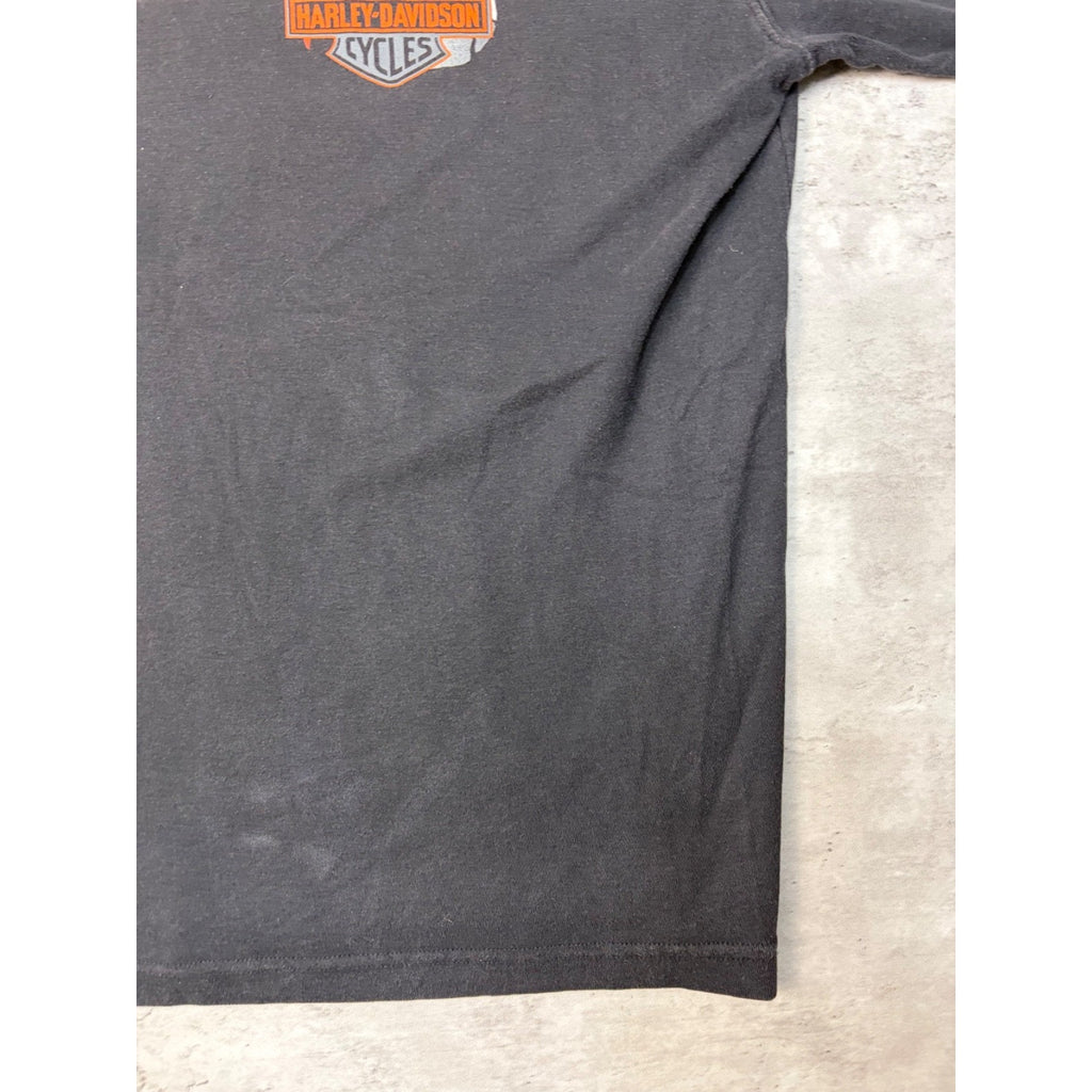 Vintage Harley Davidson Live To Ride Flame Sleeve Graphic T-Shirt Size Large
