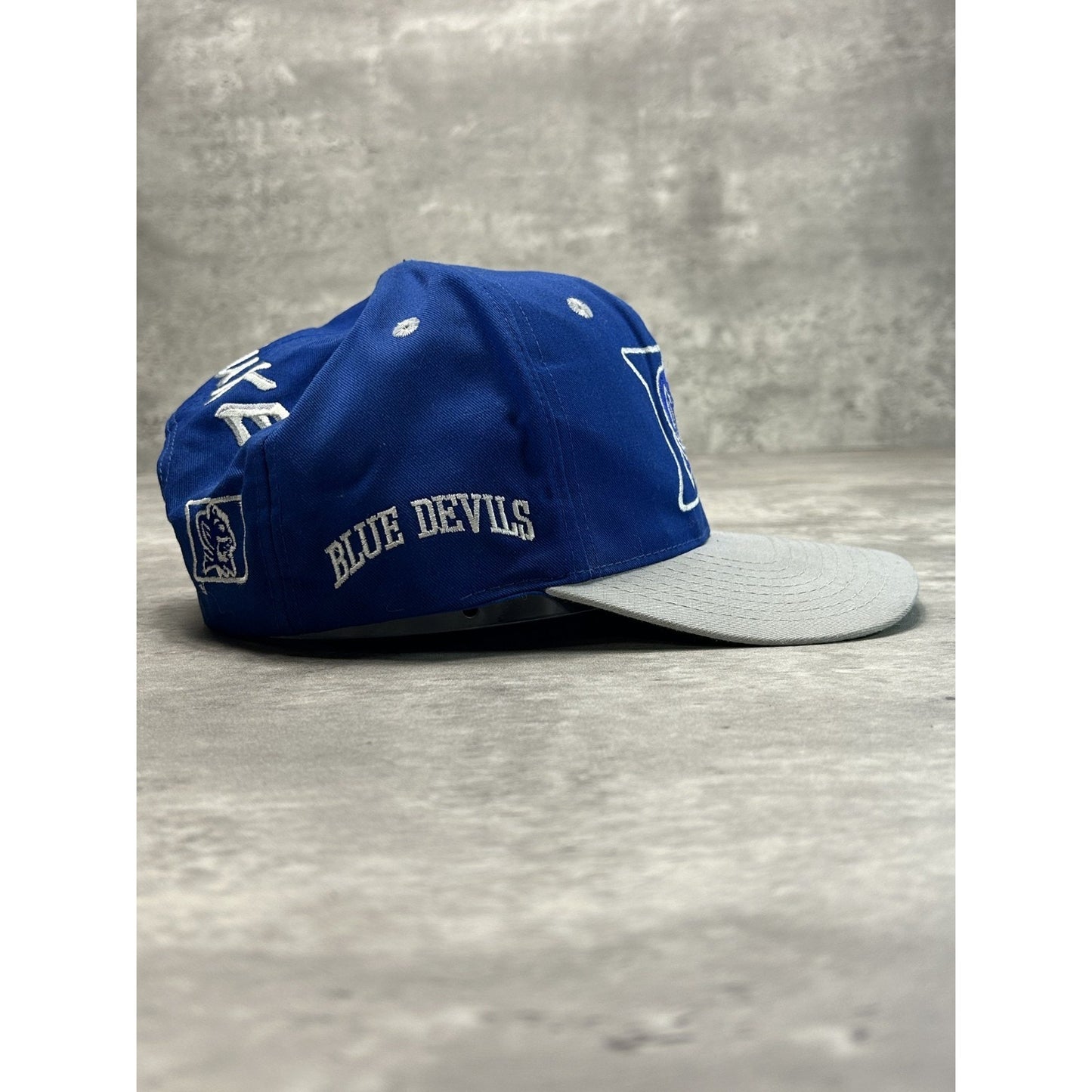 Vintage 90s Duke Blue Devils NCAA Embroidered Logo Snapback Hat OSFA