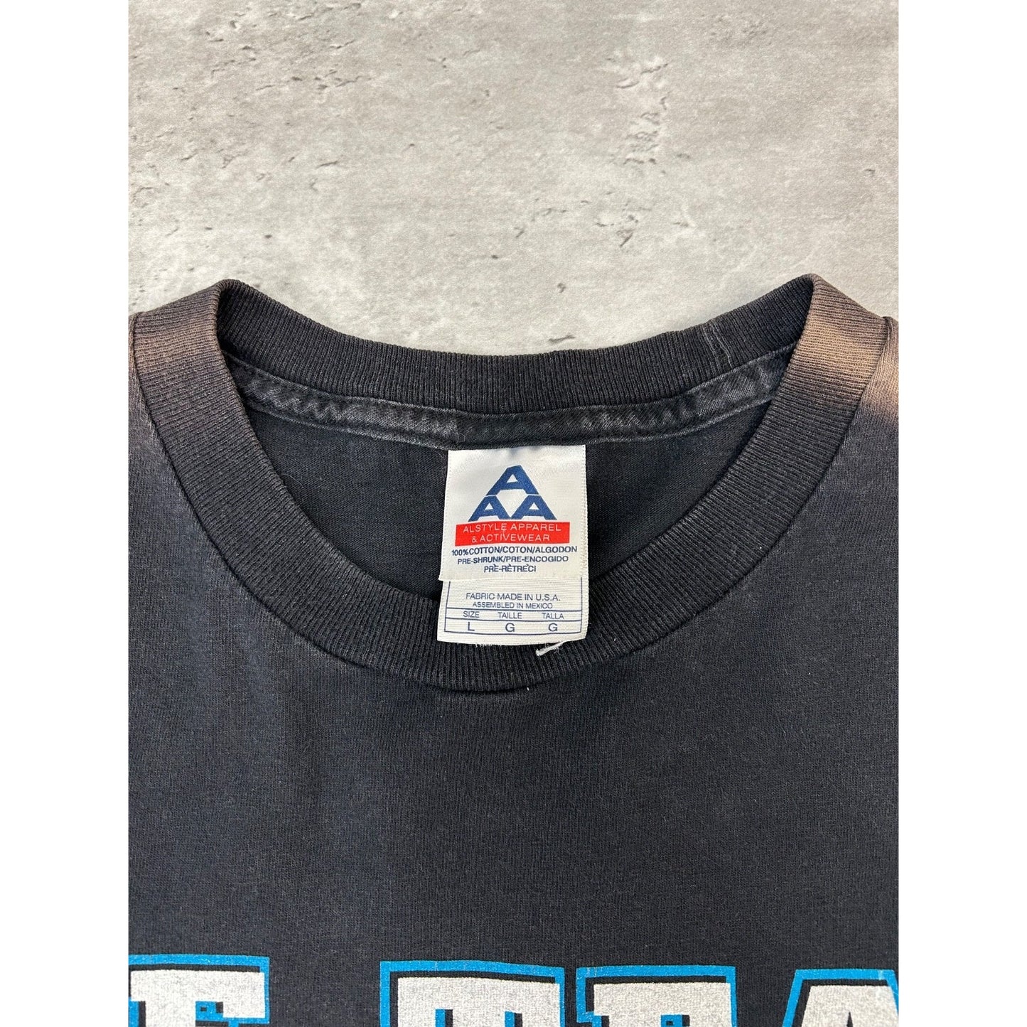 Vintage 90s San Jose Sharks NHL One Team One Goal Graphic T-Shirt Size Large