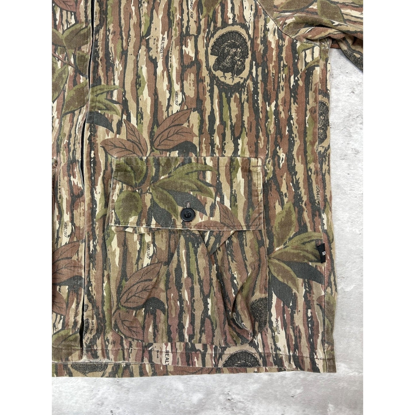 Vintage 80s/90s 10x Realtree Rio Grande Camo Hunting Jacket Size Large