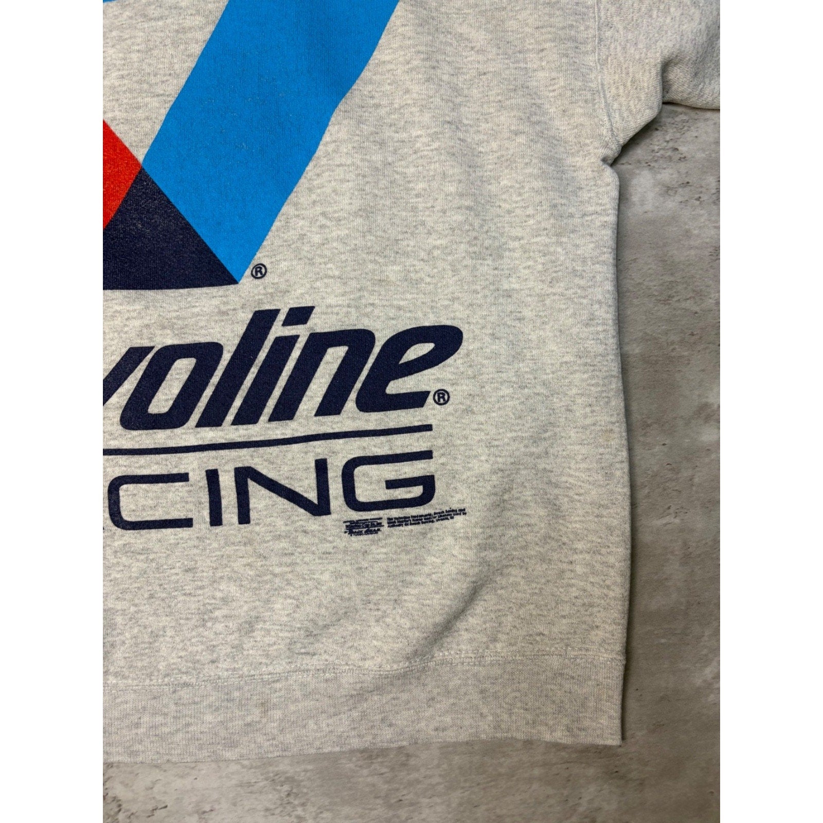 VTG 90s Mark Martin #6 Nascar Big Spellout Graphic Crewneck Sweatshirt Size XL