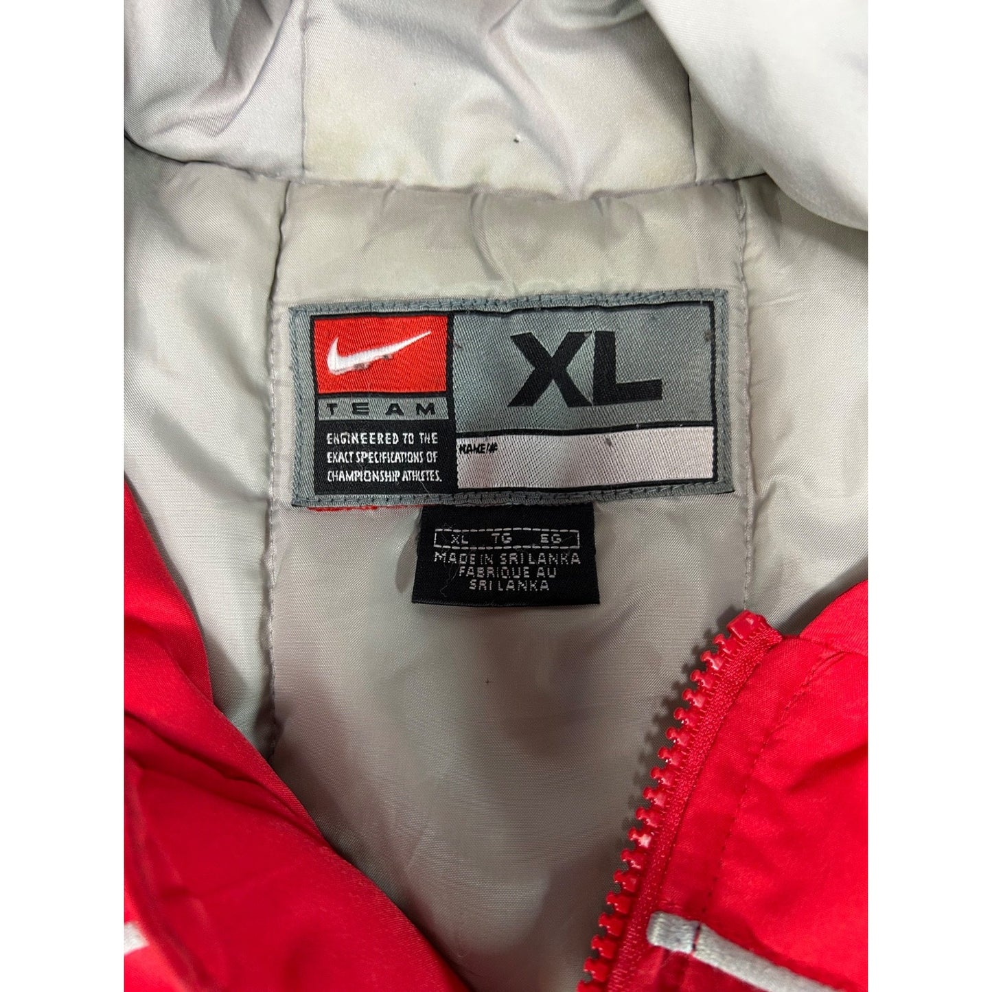 Vintage 2000s Ohio State Buckeyes NCAA Full Zip Hooded Nike Jacket Size XL