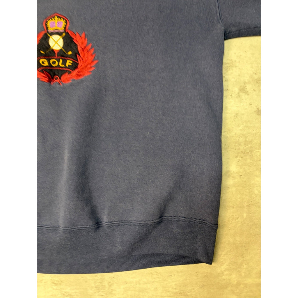 Vintage 90s Embroidered Golf Crest Sweatshirt Size XL