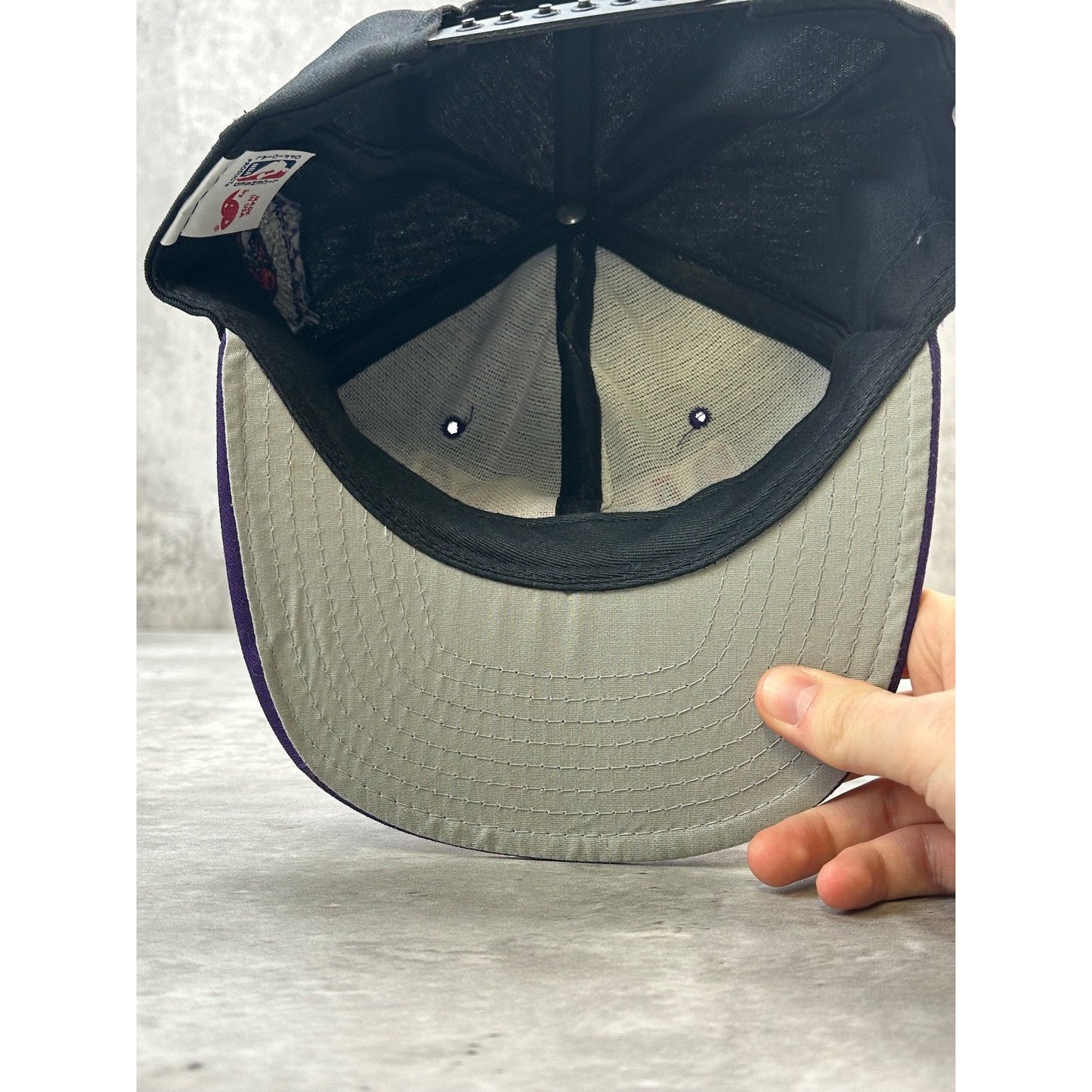 Vintage 1994 Toronto Raptors NBA Embroidered Spellout Snapback Hat OSFA