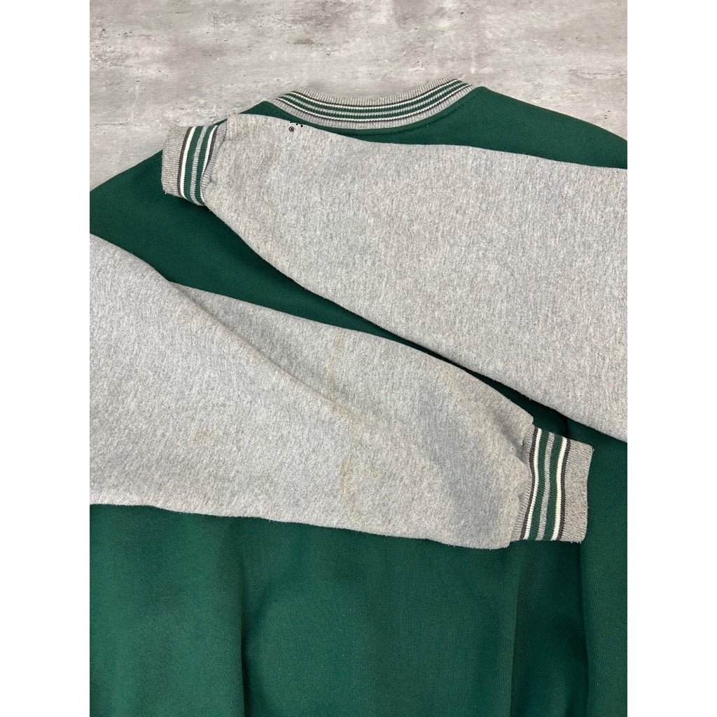 Vintage 90s Green Bay Packers NFL Embroidered Logo Bomber Jacket Size 2XL