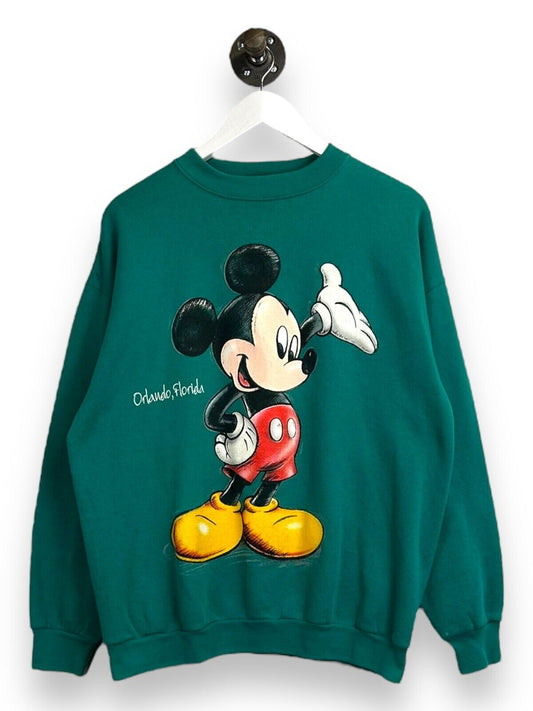 Vintage 90s Disney Mickey Orlando Destination Graphic Sweatshirt Size Large