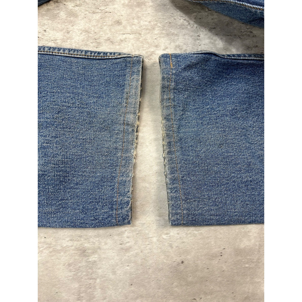 Vintage 90s Levis 590 Medium Wash Denim Pants Size 36 Blue