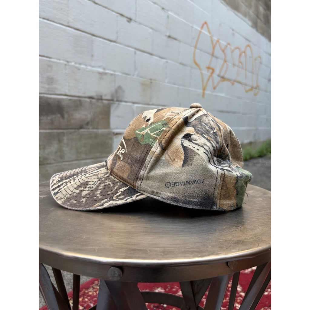 Vintage Carboline Advantage Timber Camo Embroidered Snapback Hat OSFA