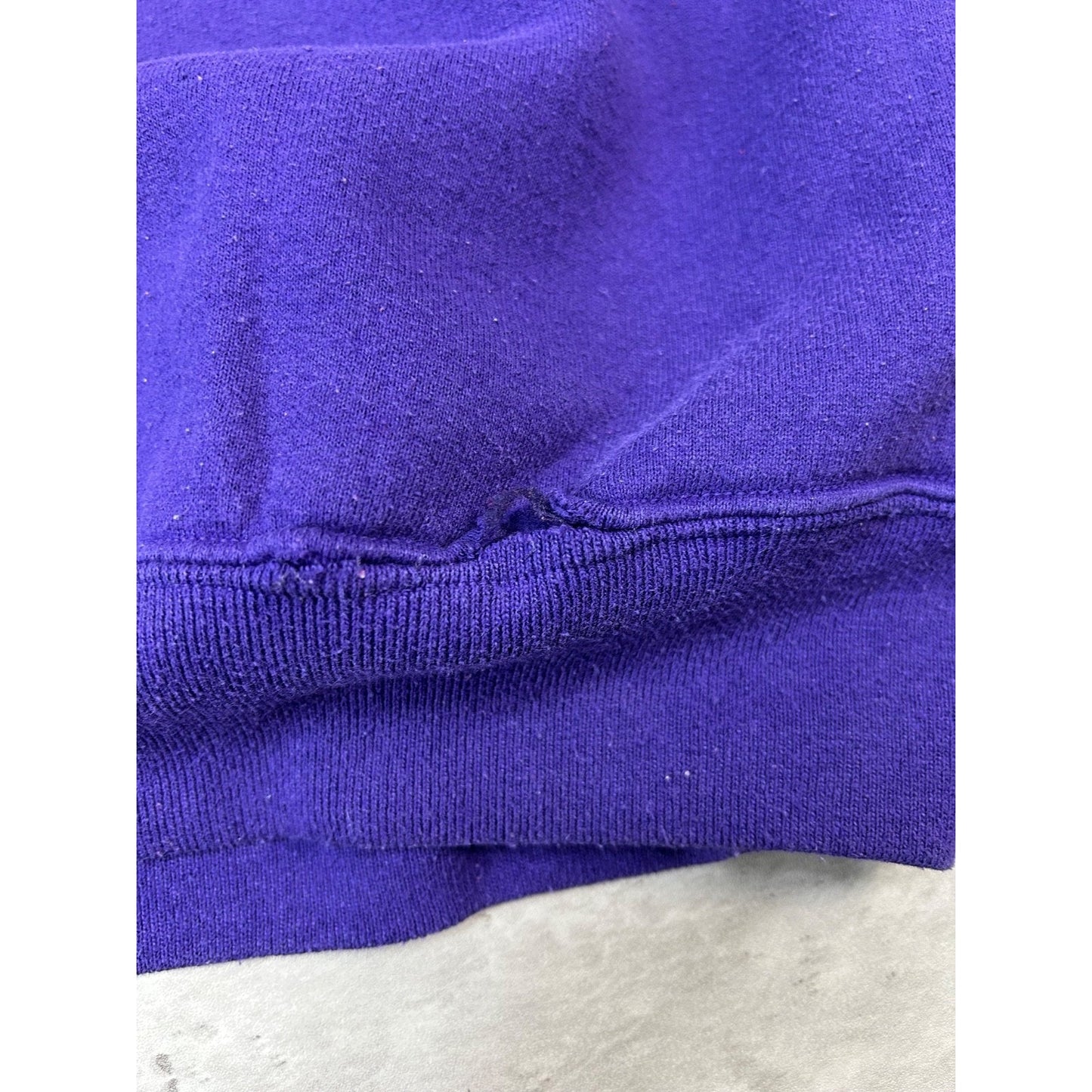 Vintage 90s LSU Tigers NCAA Embroidered Spellout Crewneck Sweatshirt Size XL