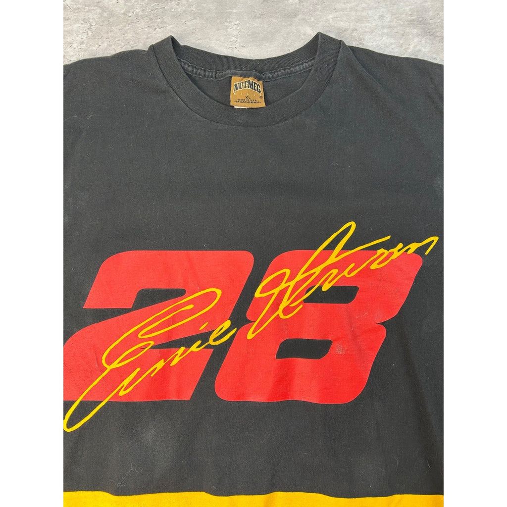 Vintage 90s Ernie Irvan #28 Nascar Racing All Over Print T-Shirt Size XL