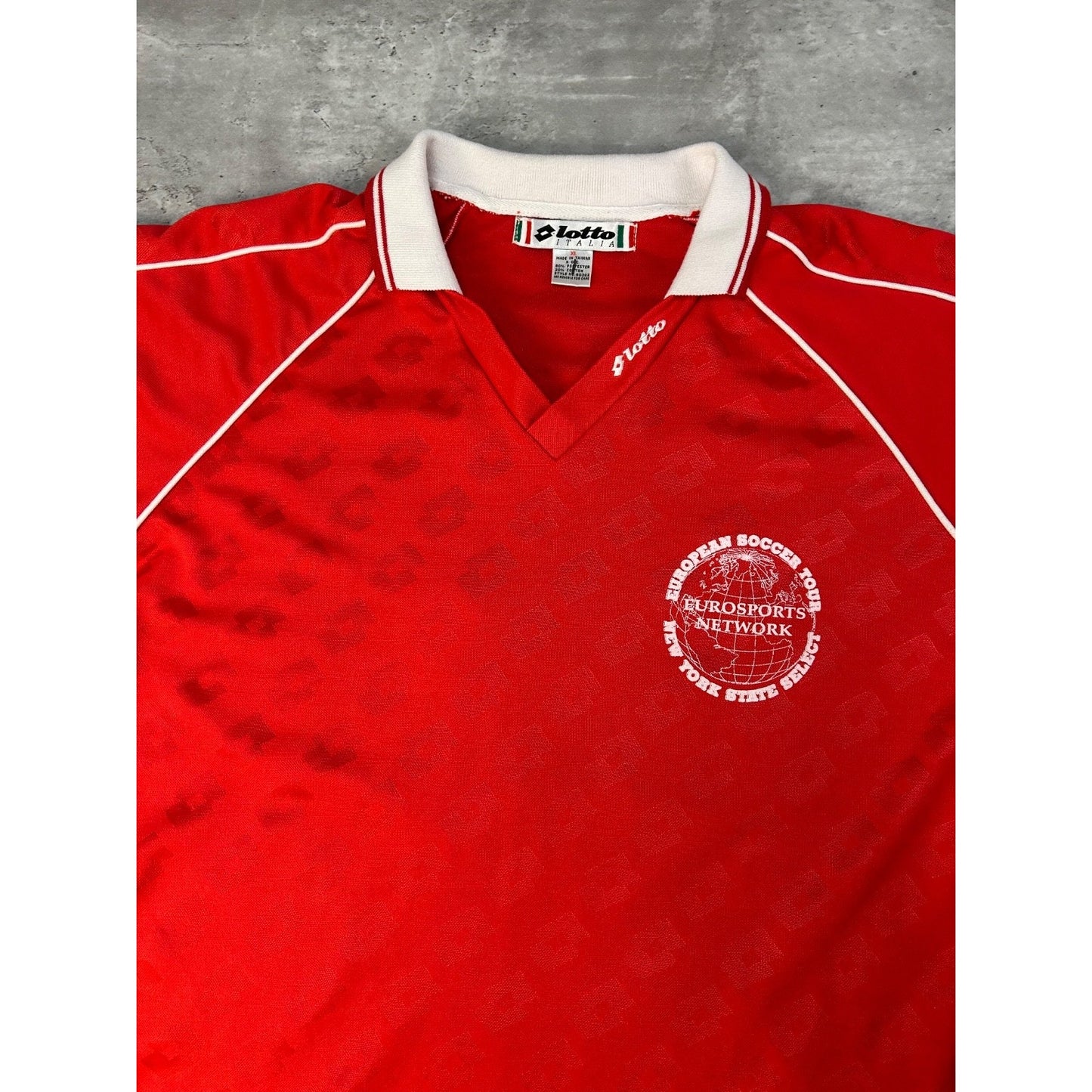 Vintage 80s/90s Lotto European Soccer Tour Collared Jersey Size XL