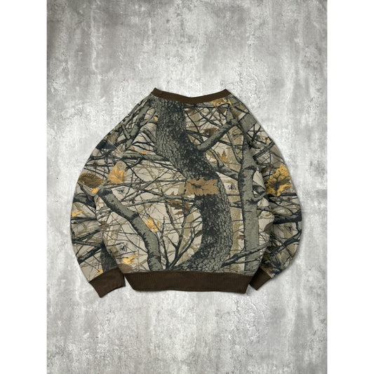 Vintage 90s Skyline Apparition Tree Camo Pullover Hunting Sweatshirt Size XXXL