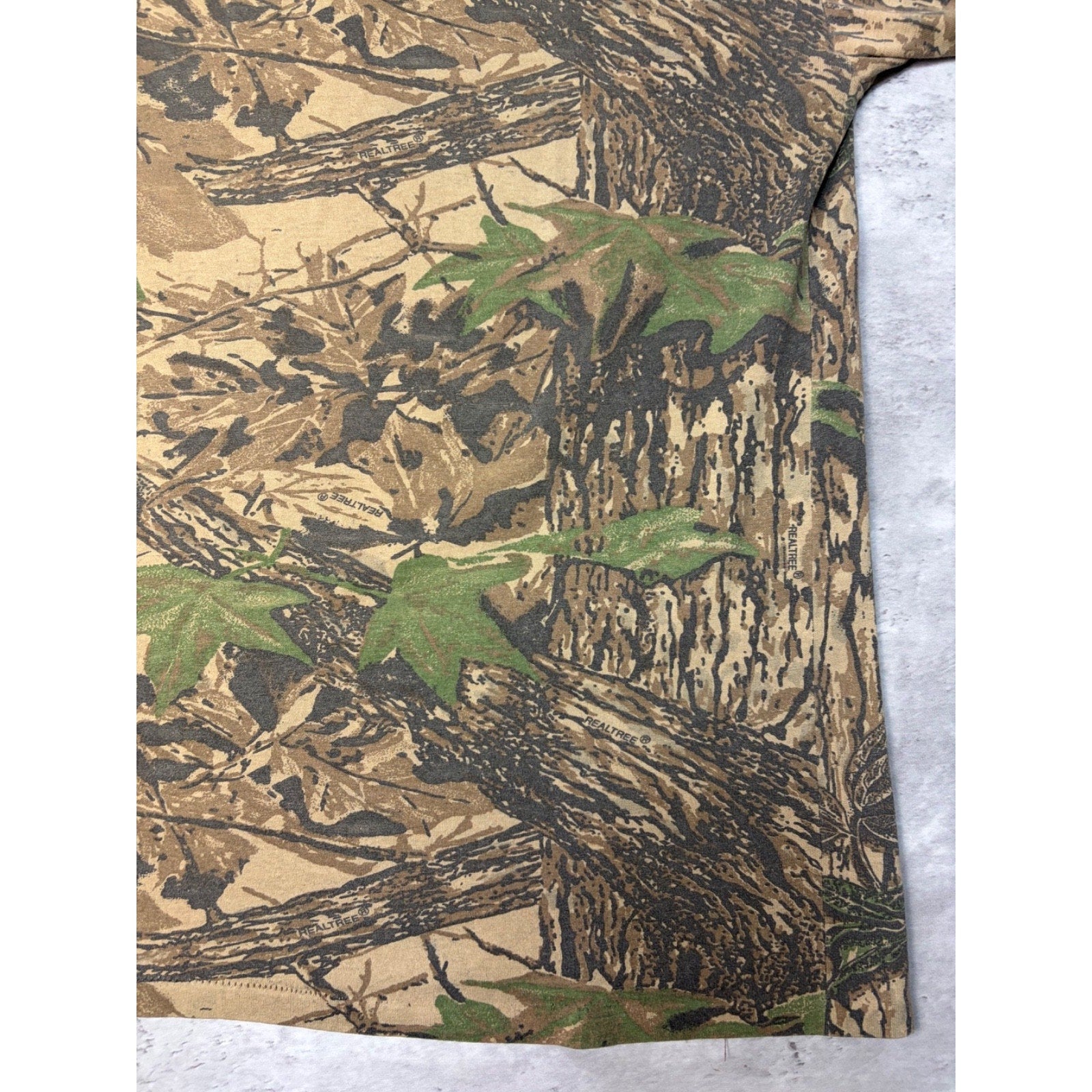 Vintage 80s/90s Redhead Realtree Camo Hunting T-Shirt Size XL