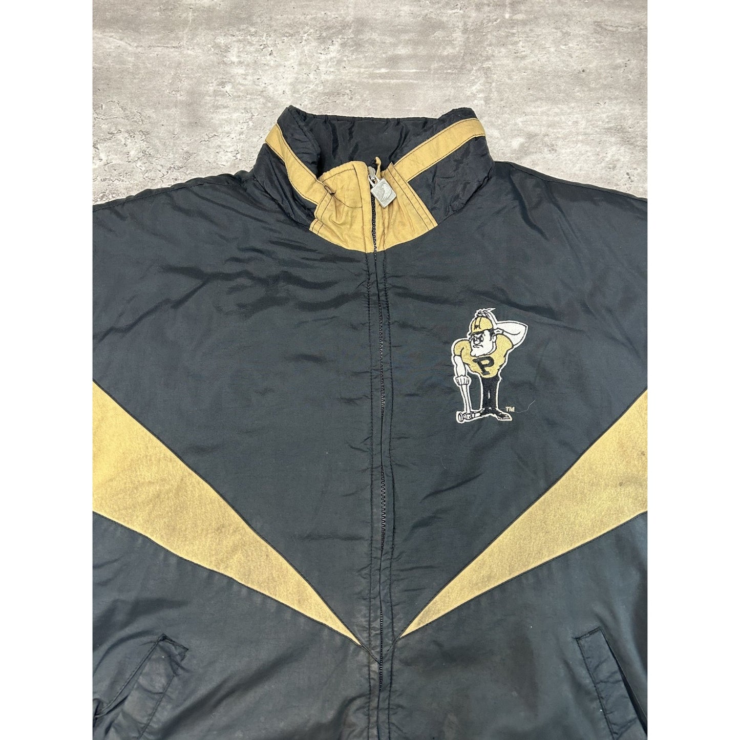Vintage 90s Purdue Boilermakers NCAA Embroidered Insulated Jacket Size Large